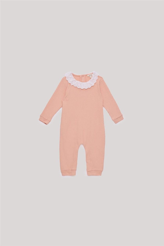 Tyess Basic Kız Bebek Somon Tulum