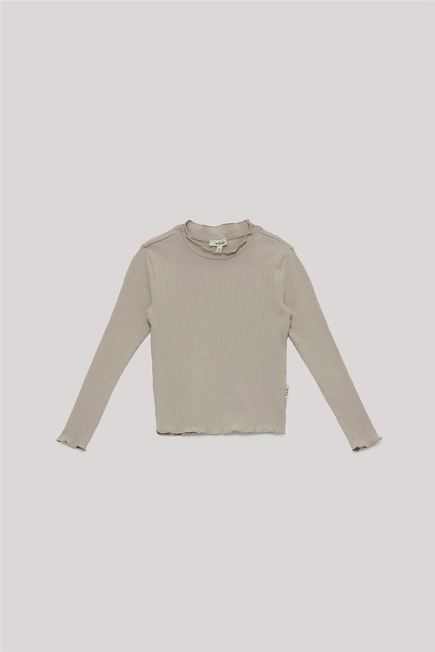 Tyess Basic Kız Çocuk Bej T-Shirt
