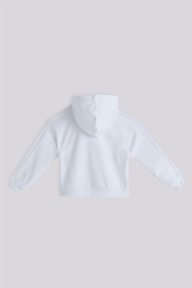 Tyess Basic Girl White Tracksuit TopTyess Basic Girl White Tracksuit Top