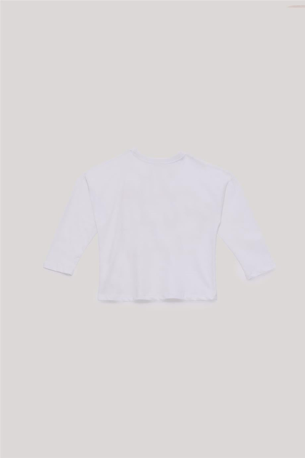 Tyess Basic Kız Çocuk Beyaz T-Shirt