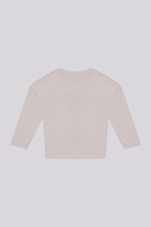 Tyess Basic Kız Çocuk Ekru TshirtTyess Basic Kız Çocuk Ekru Tshirt