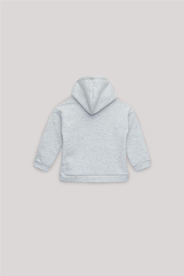 Tyess Basic Girl Grey Sweatshirt