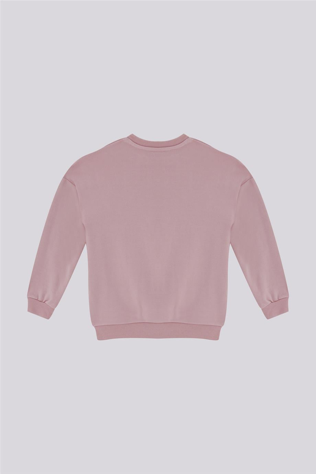 Tyess Basic Kız Çocuk Gül Kurusu SweatshirtTyess Basic Kız Çocuk Gül Kurusu Sweatshirt