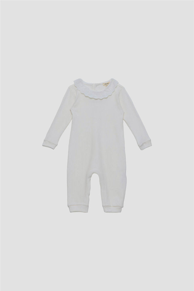 Tyess BSC Kız Bebek Ekru-Bej Tulum SetTyess BSC Kız Bebek Ekru-Bej Tulum Set