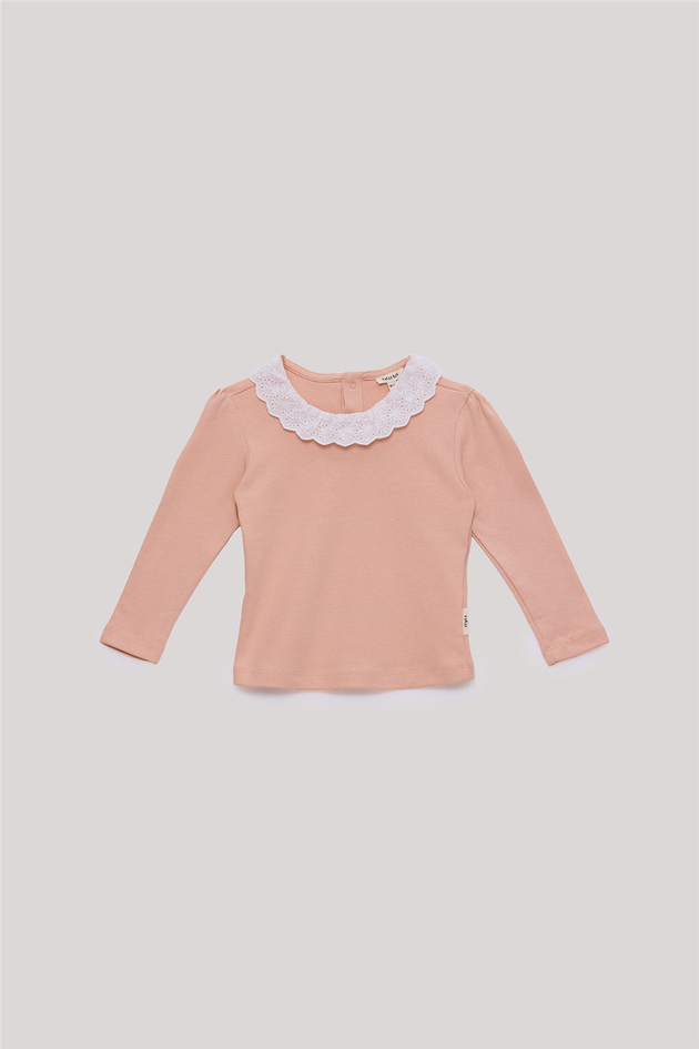 Tyess BSC Baby Girl Grey-Salmon Tshirt Shorts SuitTyess BSC Baby Girl Grey-Salmon Tshirt Shorts Suit