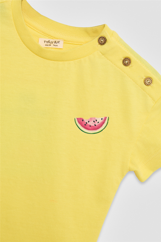 Tyess BSC Baby Girl Yellow Shorts SuitTyess BSC Baby Girl Yellow Shorts Suit