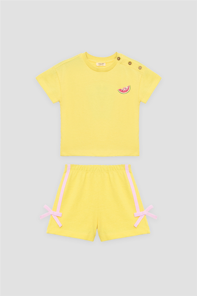 Tyess BSC Baby Girl Yellow Shorts SuitTyess BSC Baby Girl Yellow Shorts Suit