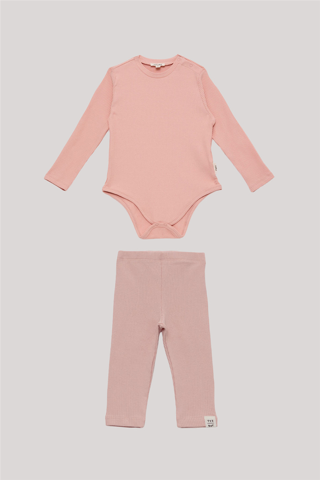Tyess BSC Baby Girl Salmon Tights SuitTyess BSC Baby Girl Salmon Tights Suit