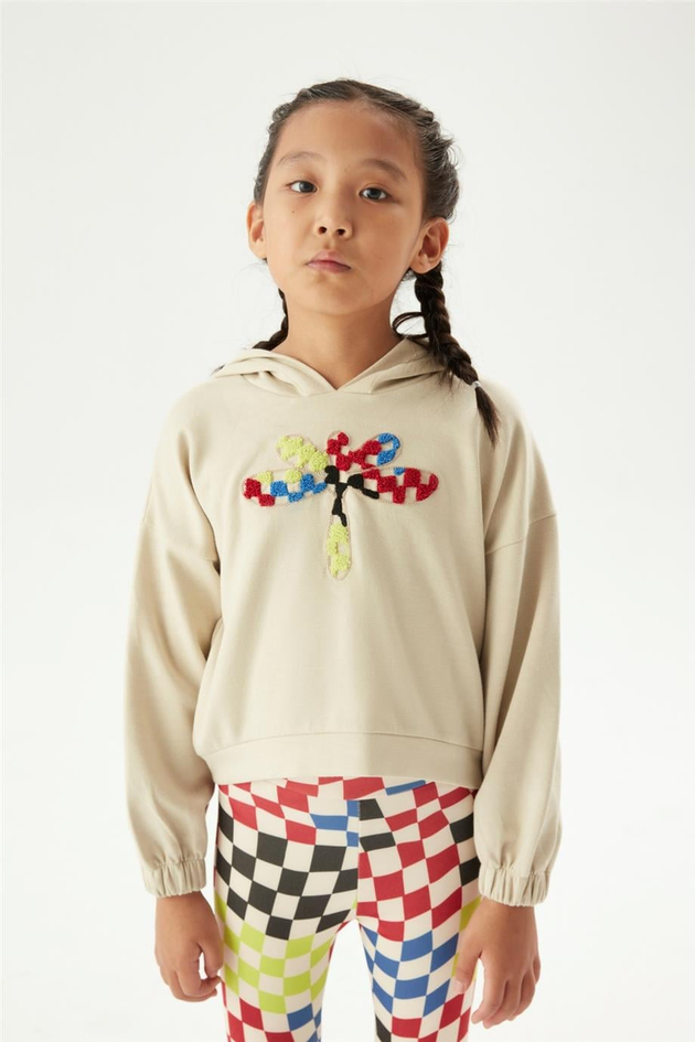 Tyess Kız Çocuk Bej Sweatshirt