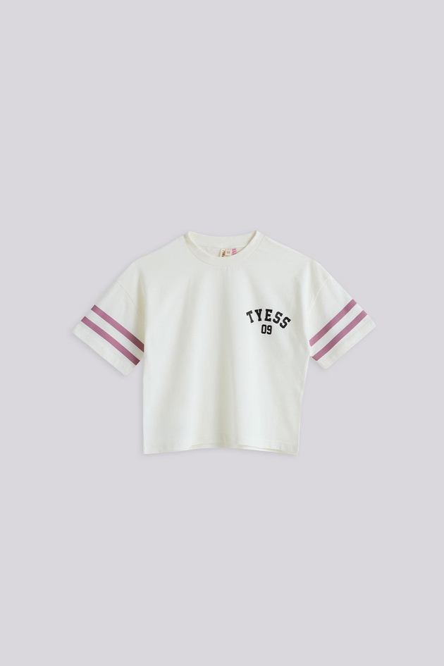 Tyess Kız Çocuk Bej TshirtTyess Kız Çocuk Bej Tshirt
