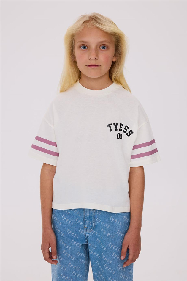 Tyess Kız Çocuk Bej TshirtTyess Kız Çocuk Bej Tshirt