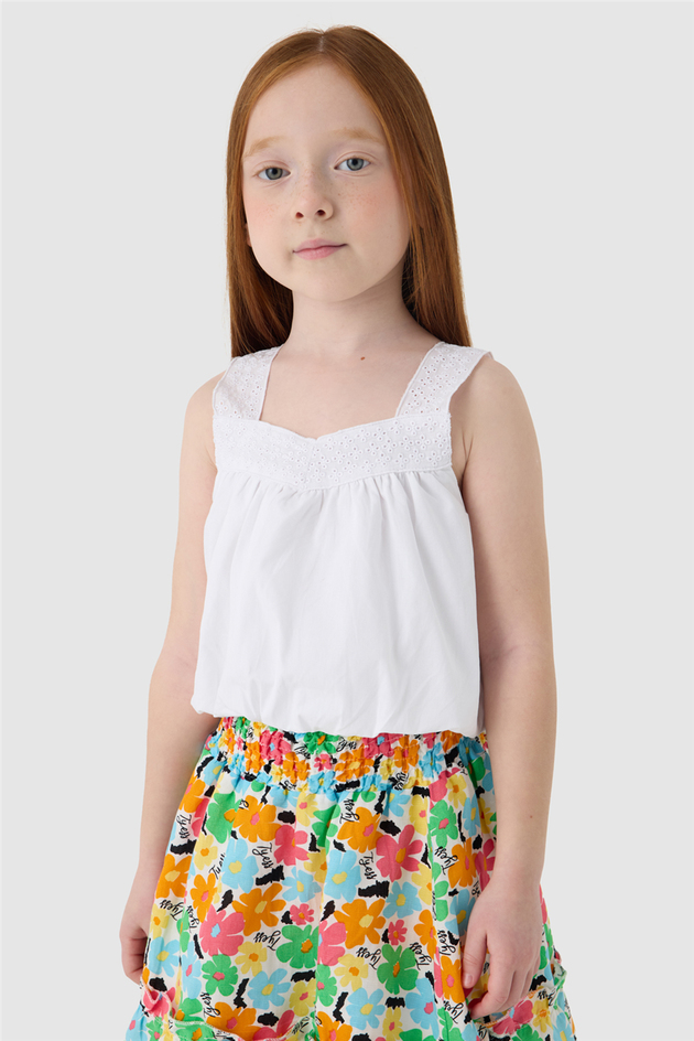 Tyess Girl White BlouseTyess Girl White Blouse