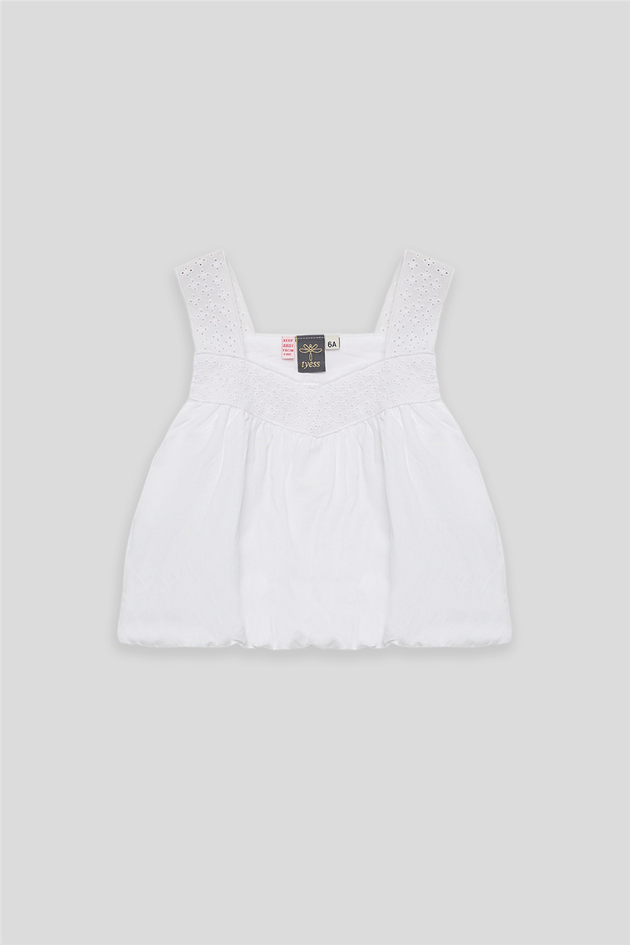 Tyess Girl White BlouseTyess Girl White Blouse