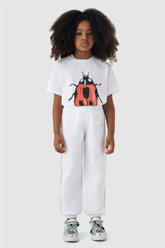 Tyess Girl White Tracksuit BottomTyess Girl White Tracksuit Bottom