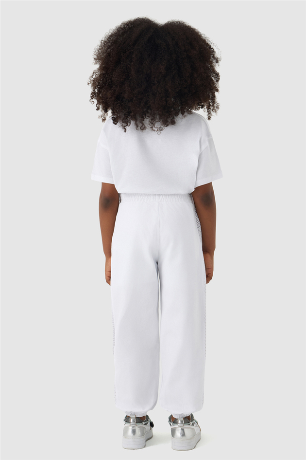 Tyess Girl White Tracksuit BottomTyess Girl White Tracksuit Bottom
