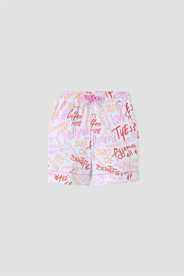 Tyess Kız Çocuk Beyaz Pijama TakımıTyess Kız Çocuk Beyaz Pijama Takımı