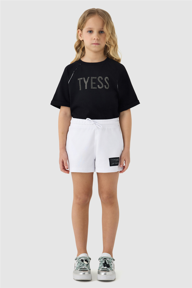 Tyess Girl White ShortsTyess Girl White Shorts