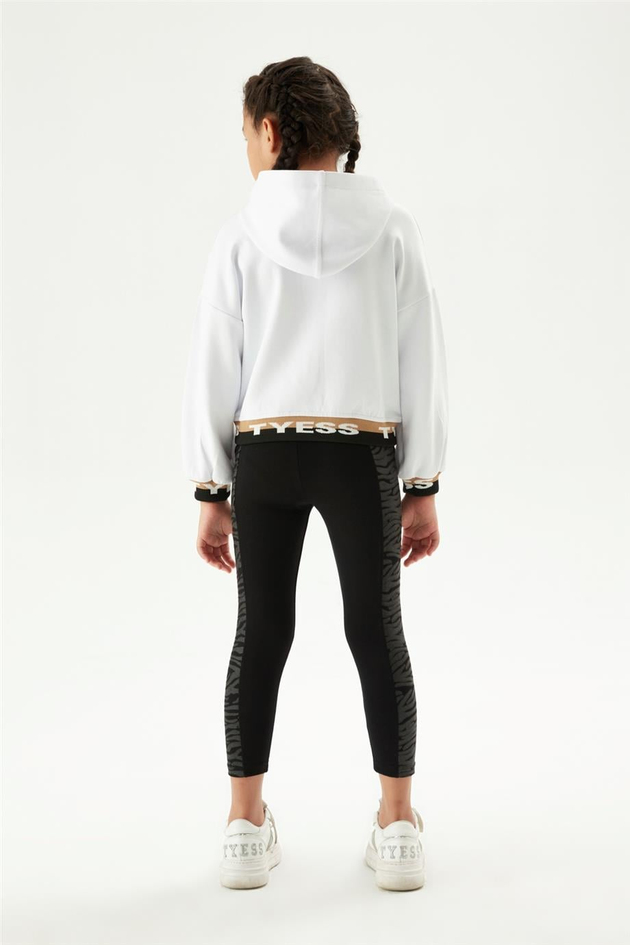 Tyess Kız Çocuk Beyaz Sweatshirt