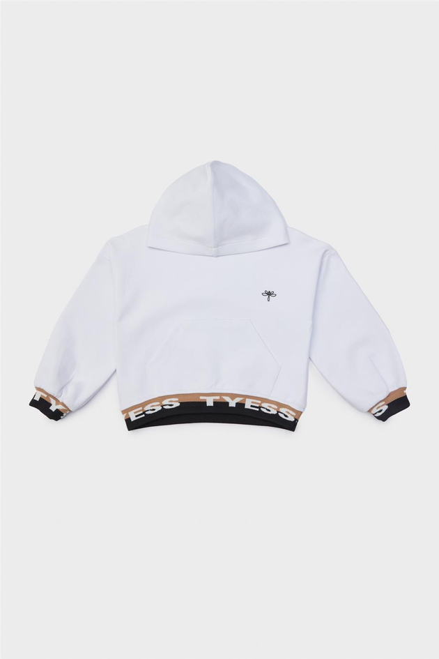 Tyess Kız Çocuk Beyaz Sweatshirt