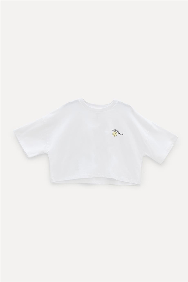 Tyess Kız Çocuk Beyaz T-Shirt