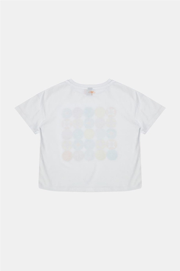 Tyess Kız Çocuk Beyaz Tshirt