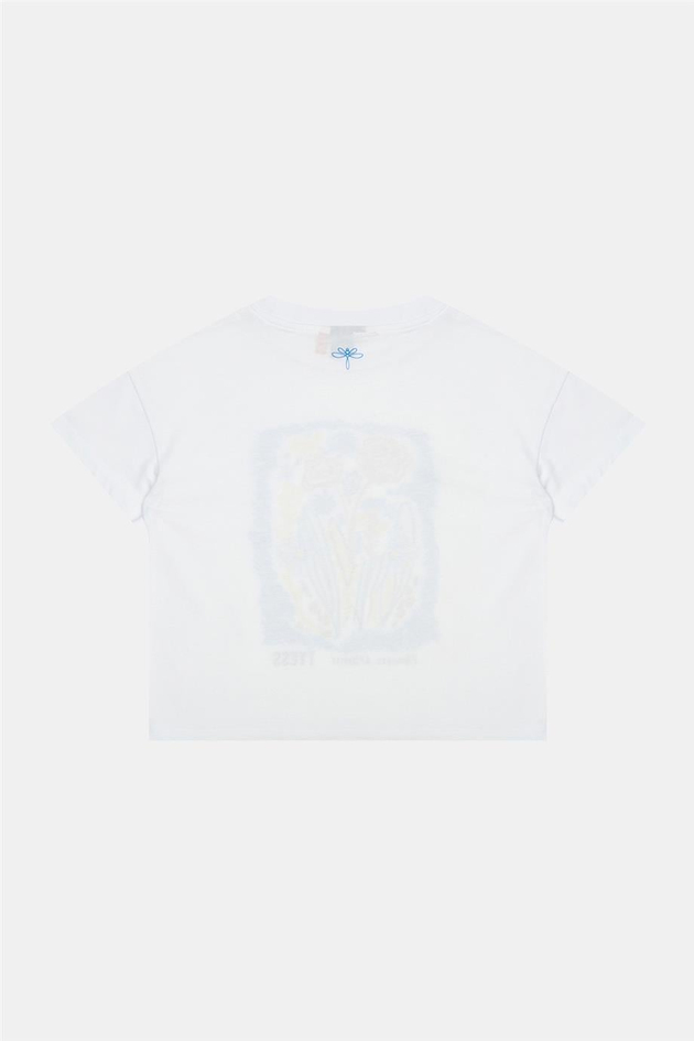 Tyess Kız Çocuk Beyaz Tshirt