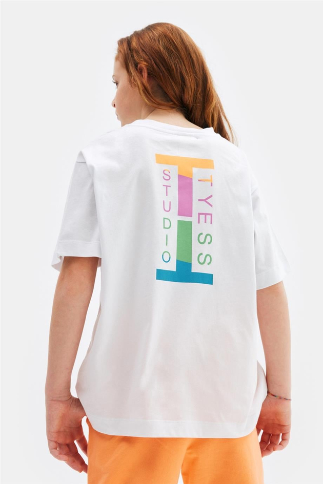 Tyess Kız Çocuk Beyaz Tshirt