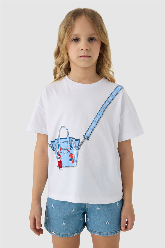 Tyess Kız Çocuk Beyaz TshirtTyess Kız Çocuk Beyaz Tshirt