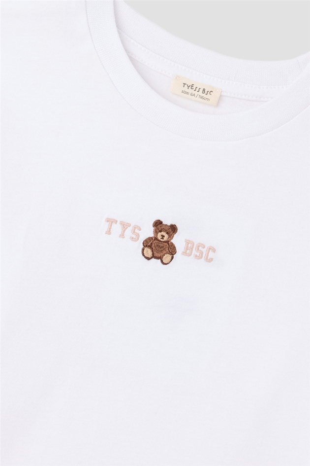 Tyess Kız Çocuk Beyaz TshirtTyess Kız Çocuk Beyaz Tshirt