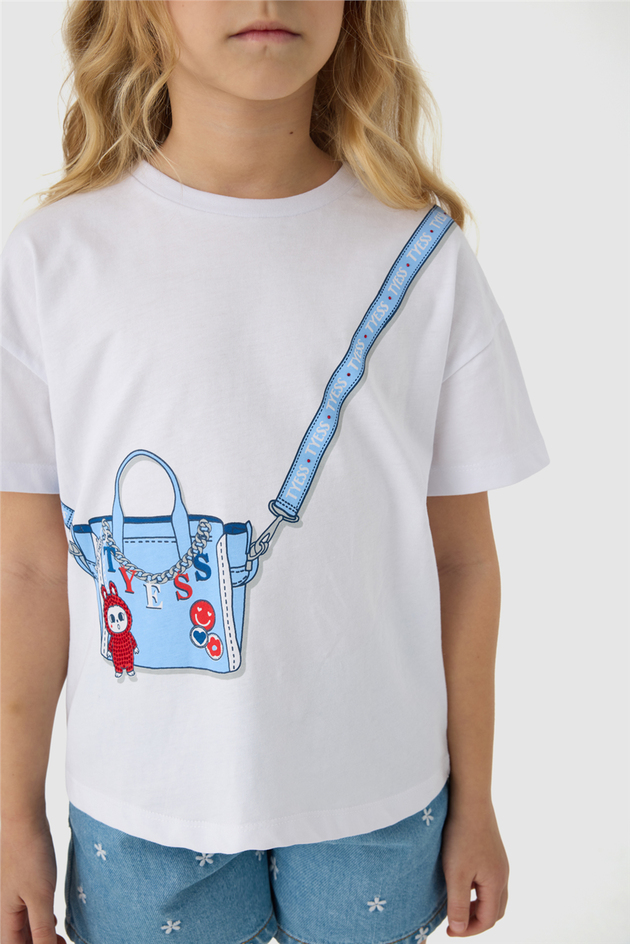 Tyess Kız Çocuk Beyaz TshirtTyess Kız Çocuk Beyaz Tshirt