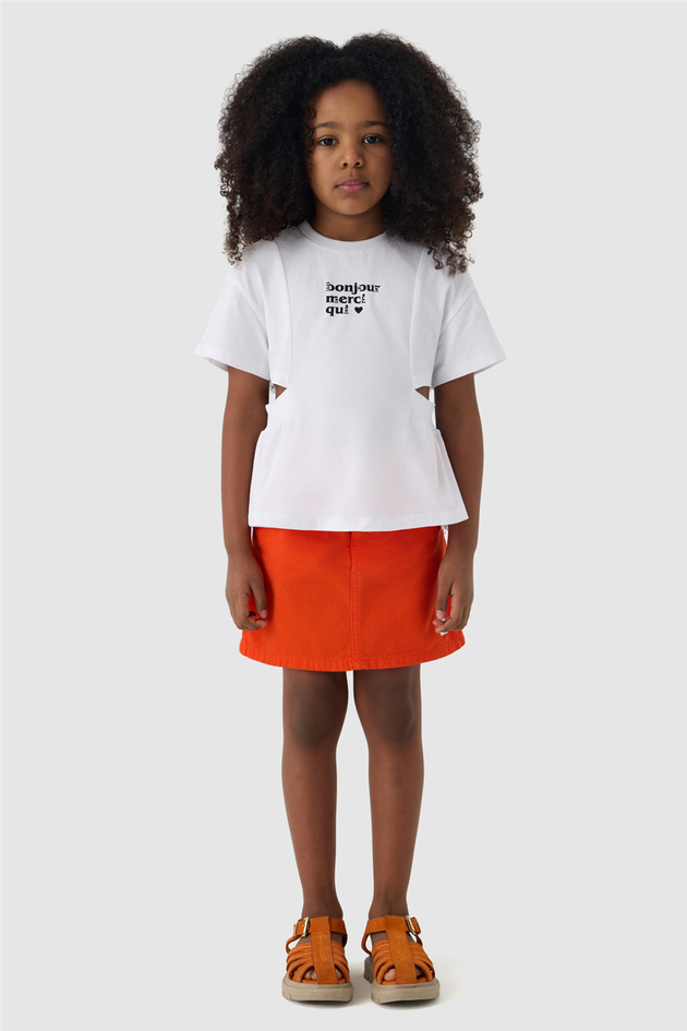Tyess Kız Çocuk Beyaz TshirtTyess Kız Çocuk Beyaz Tshirt