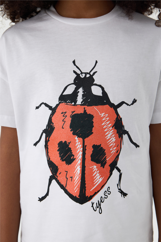 Tyess Kız Çocuk Beyaz TshirtTyess Kız Çocuk Beyaz Tshirt