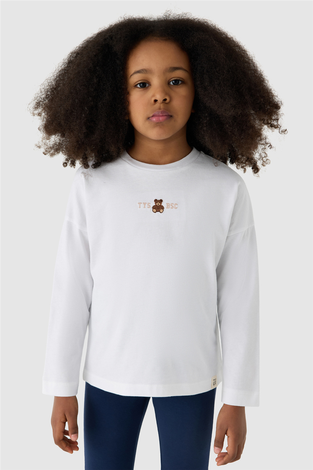 Tyess Kız Çocuk Beyaz TshirtTyess Kız Çocuk Beyaz Tshirt