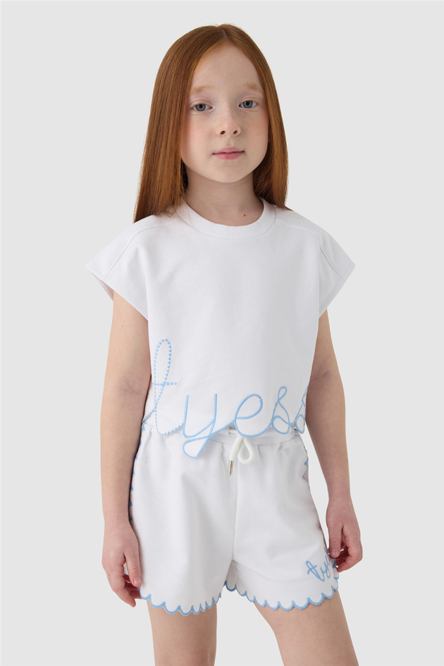 Tyess Kız Çocuk Beyaz TshirtTyess Kız Çocuk Beyaz Tshirt