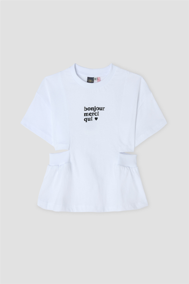 Tyess Kız Çocuk Beyaz TshirtTyess Kız Çocuk Beyaz Tshirt