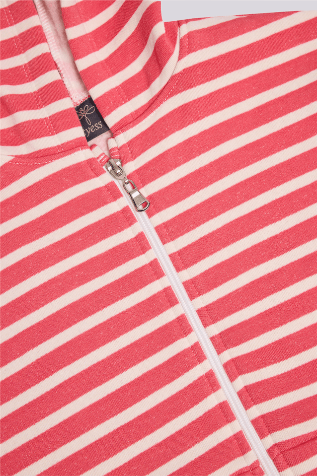 Tyess Girl Striped Tracksuit TopTyess Girl Striped Tracksuit Top