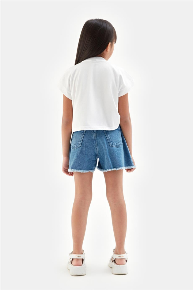 Tyess Kız Çocuk Denim Şort