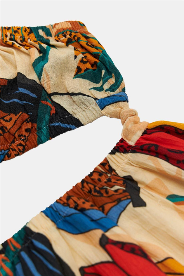 Tyess Kız Çocuk Desenli Elbise