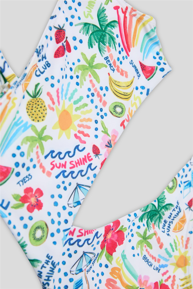 Tyess Girl Patterned UnikiniTyess Girl Patterned Unikini
