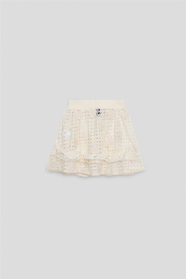 Tyess Girl Ecru SkirtTyess Girl Ecru Skirt
