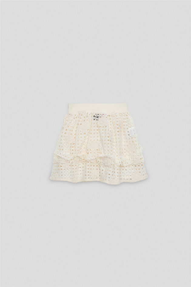 Tyess Girl Ecru SkirtTyess Girl Ecru Skirt