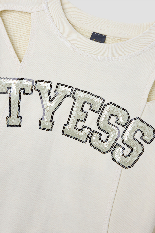 Tyess Kız Çocuk Ekru SweatshirtTyess Kız Çocuk Ekru Sweatshirt