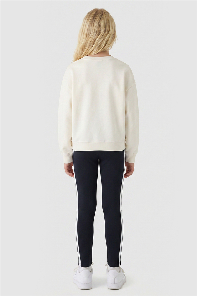Tyess Kız Çocuk Ekru SweatshirtTyess Kız Çocuk Ekru Sweatshirt
