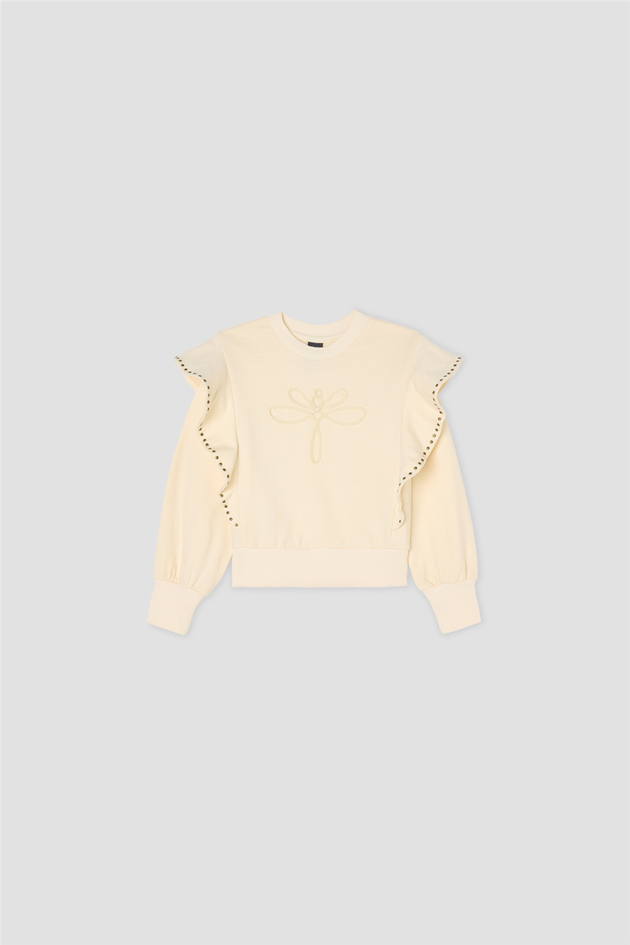 Tyess Kız Çocuk Ekru SweatshirtTyess Kız Çocuk Ekru Sweatshirt