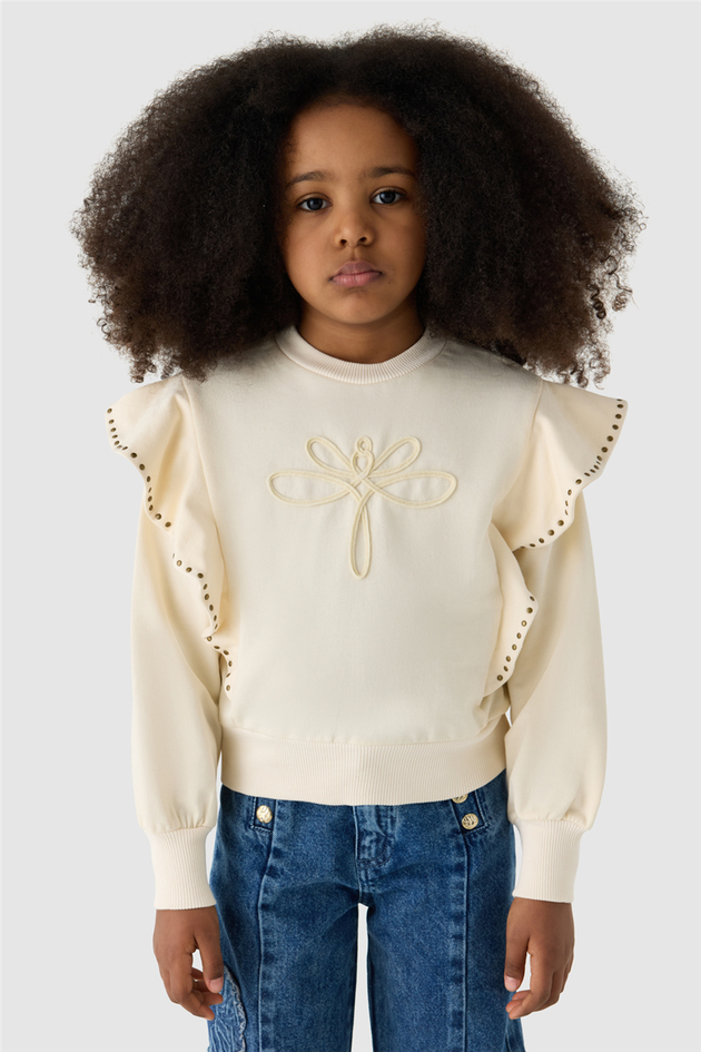 Tyess Kız Çocuk Ekru SweatshirtTyess Kız Çocuk Ekru Sweatshirt