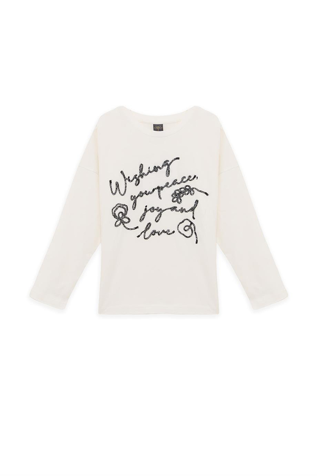Tyess Girl Ecru TshirtTyess Girl Ecru Tshirt