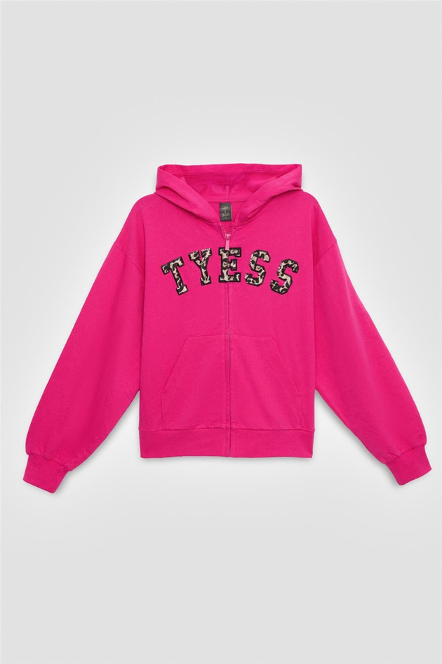 Tyess Girl Fusia Tracksuit TopTyess Girl Fusia Tracksuit Top