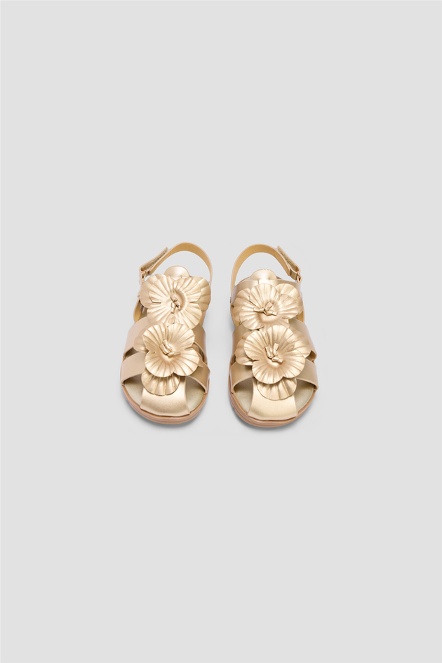 Tyess Kız Çocuk Gold SandaletTyess Kız Çocuk Gold Sandalet