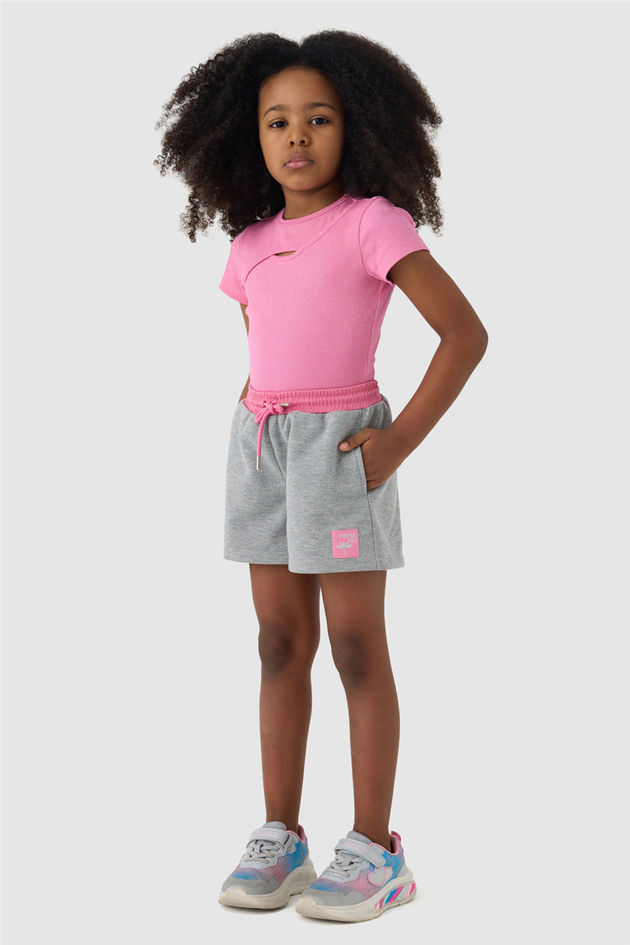 Tyess Girl Grey ShortsTyess Girl Grey Shorts