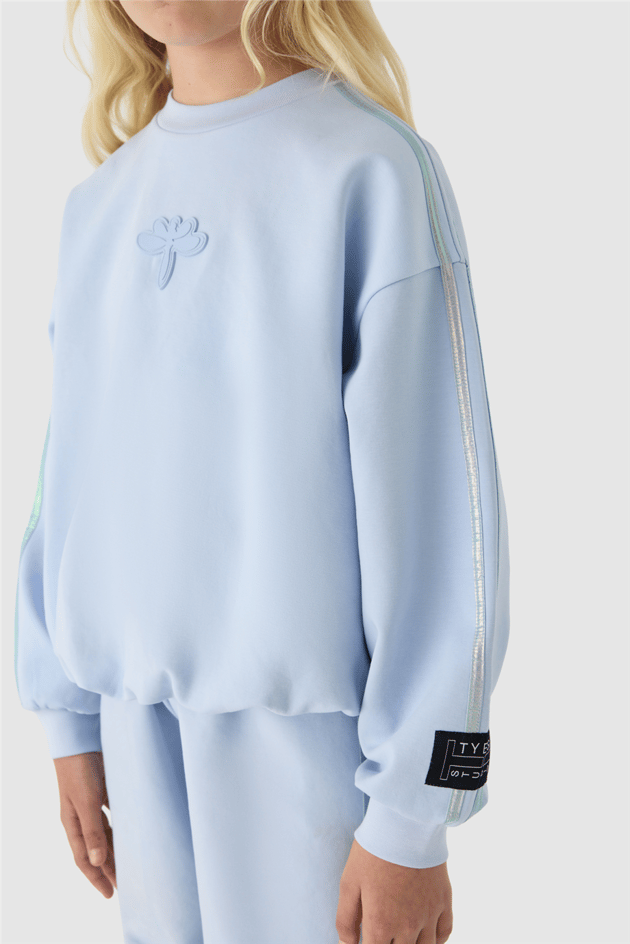 Tyess Kız Çocuk Mavi SweatshirtTyess Kız Çocuk Mavi Sweatshirt